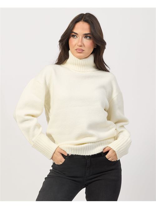 Pull ? col roul? en maille Silvian Heach SILVIAN HEACH | GPA24322LUMILK